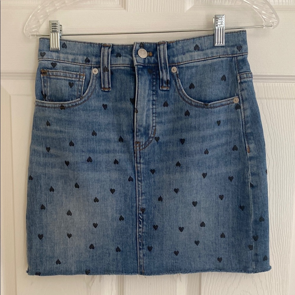 Madewell Blue Denim Mini Skirt